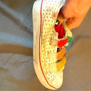 VANS KIDS RAINBOW VELCRO SNEAKERS 4 youth
